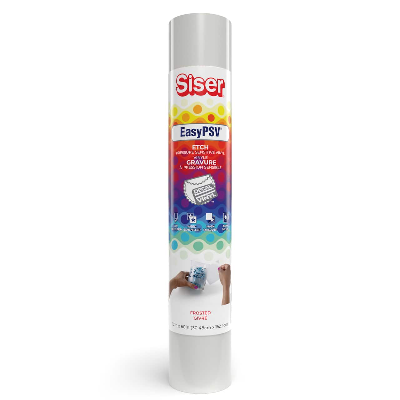 6 Pack: Siser® EasyPSV® Etch Pressure Sensitive Decal Vinyl™